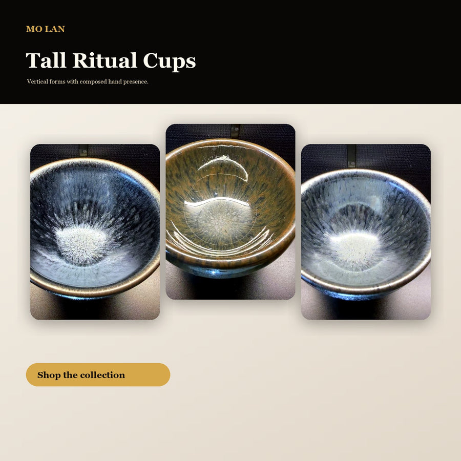 Tall Ritual Jian Zhan Cups