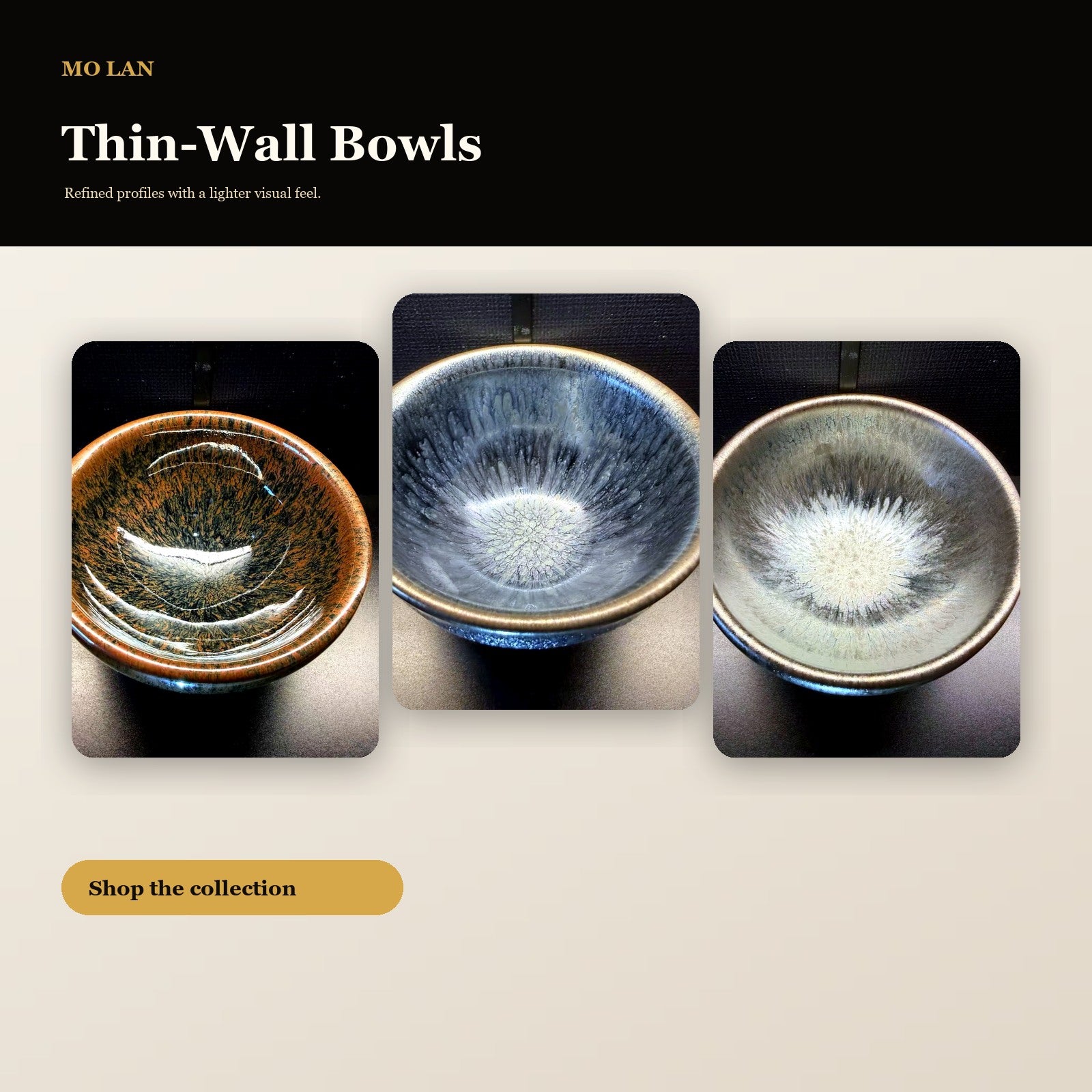 Thin-Wall Jian Zhan Bowls collection image