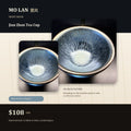 Ice Blue Feather Jian Zhan Tea Cup - hero product image