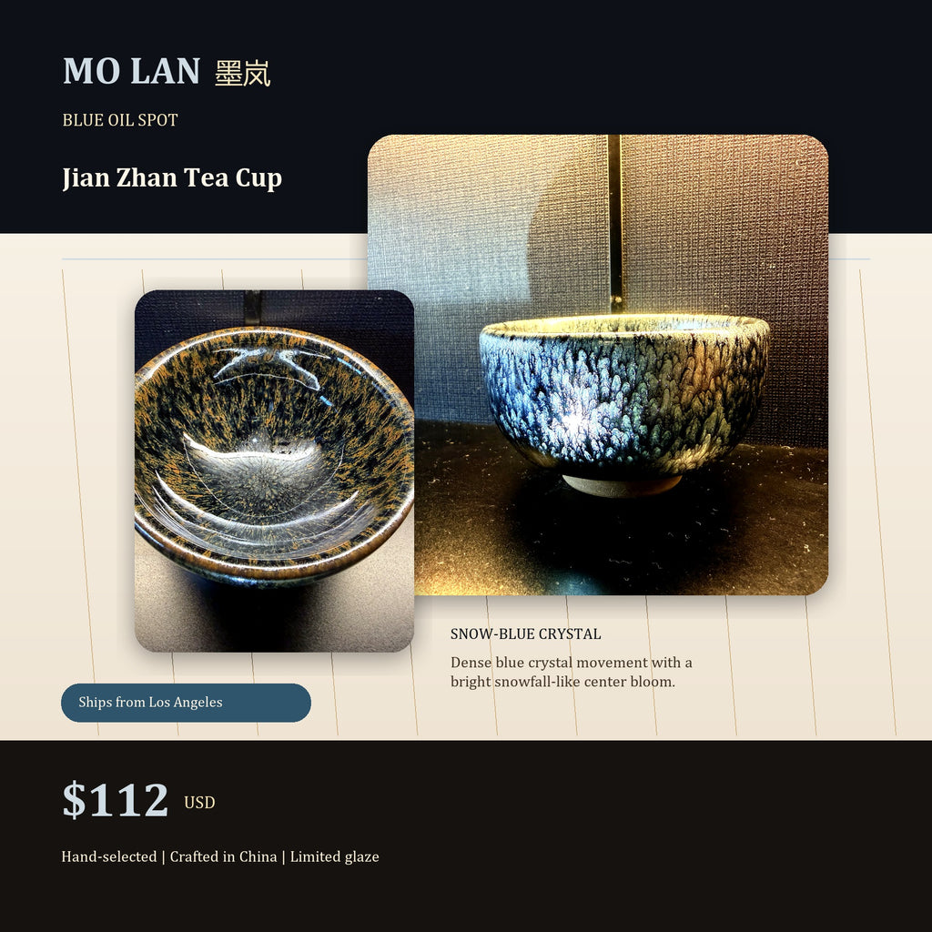 Blue Snow Hare's Fur Jian Zhan Tea Cup - hero product image