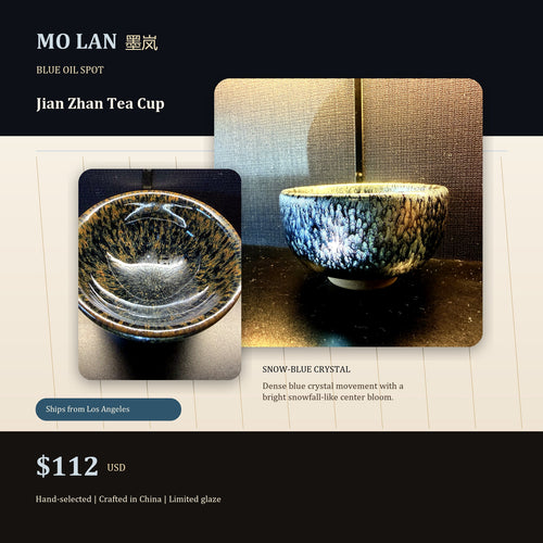 Blue Snow Hare's Fur Jian Zhan Tea Cup - hero product image