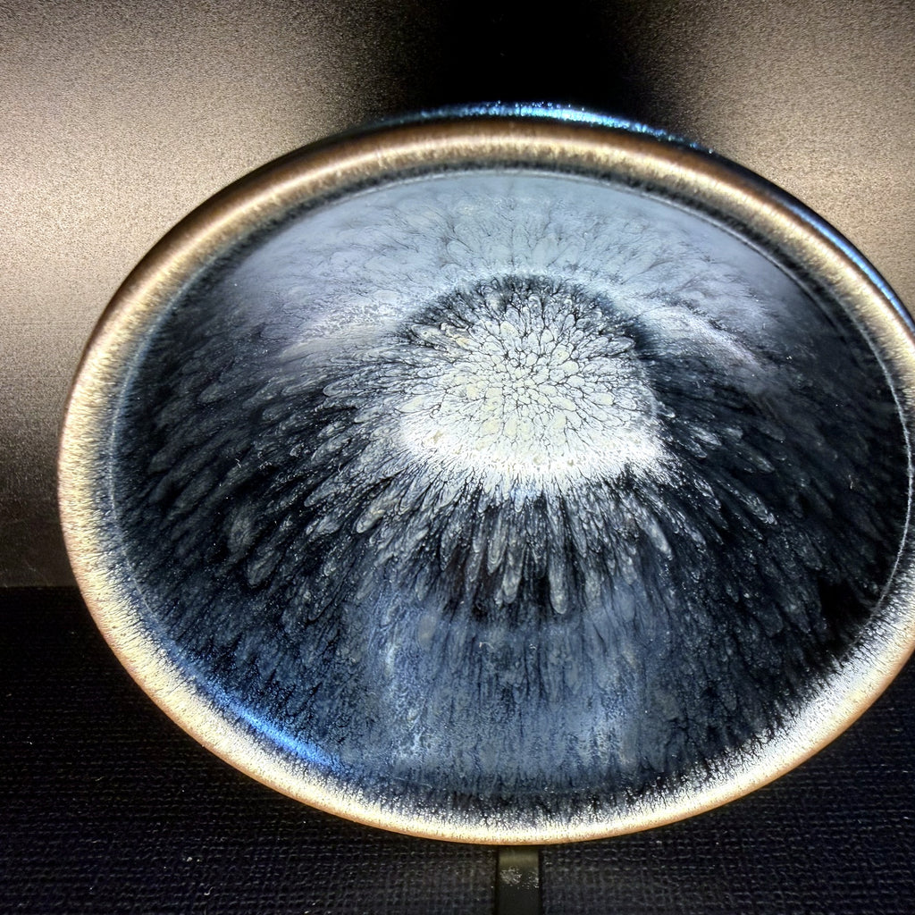 Frost Moon Oil Spot Jian Zhan Tea Cup - clean product photo, view one
