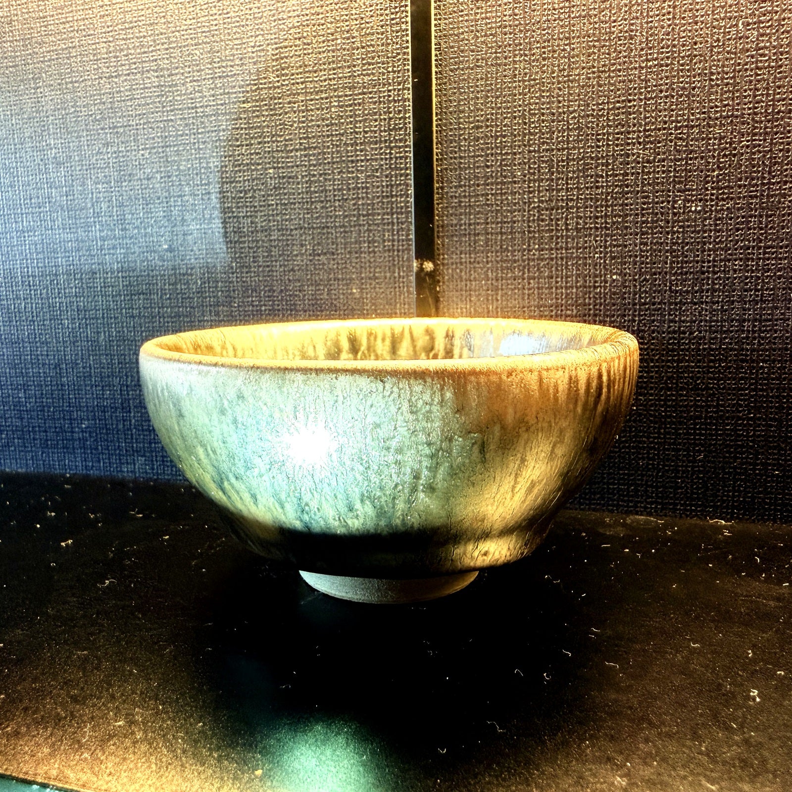 Olive Gold Tenmoku Jian Zhan Tea Cup - clean product photo, view one