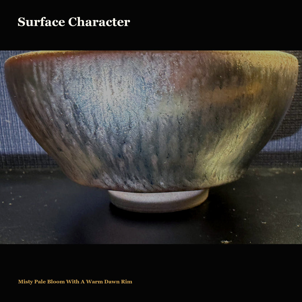 Dawn Mist Thin-Wall Jian Zhan Bowl - surface character