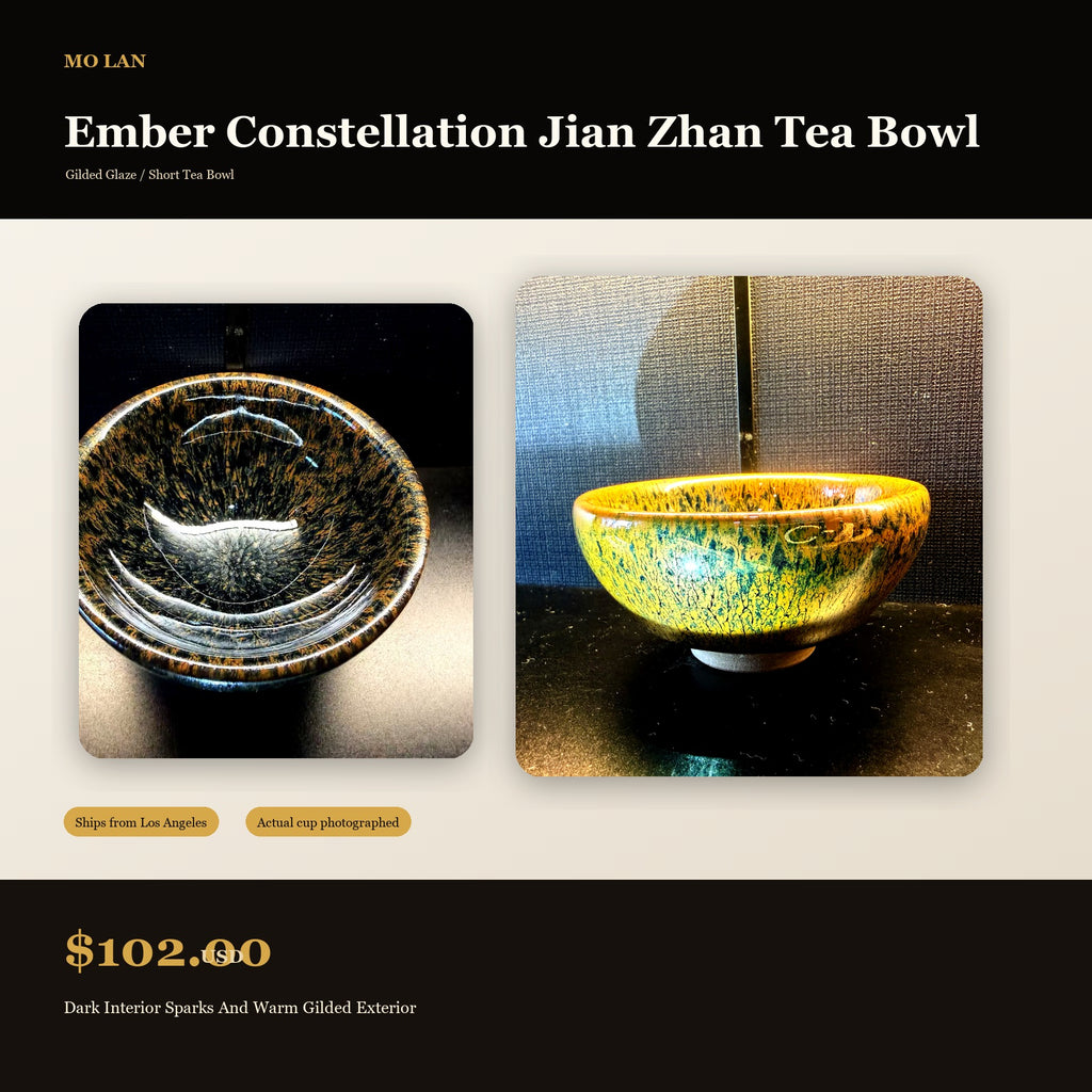 Ember Constellation Jian Zhan Tea Bowl - marketplace hero