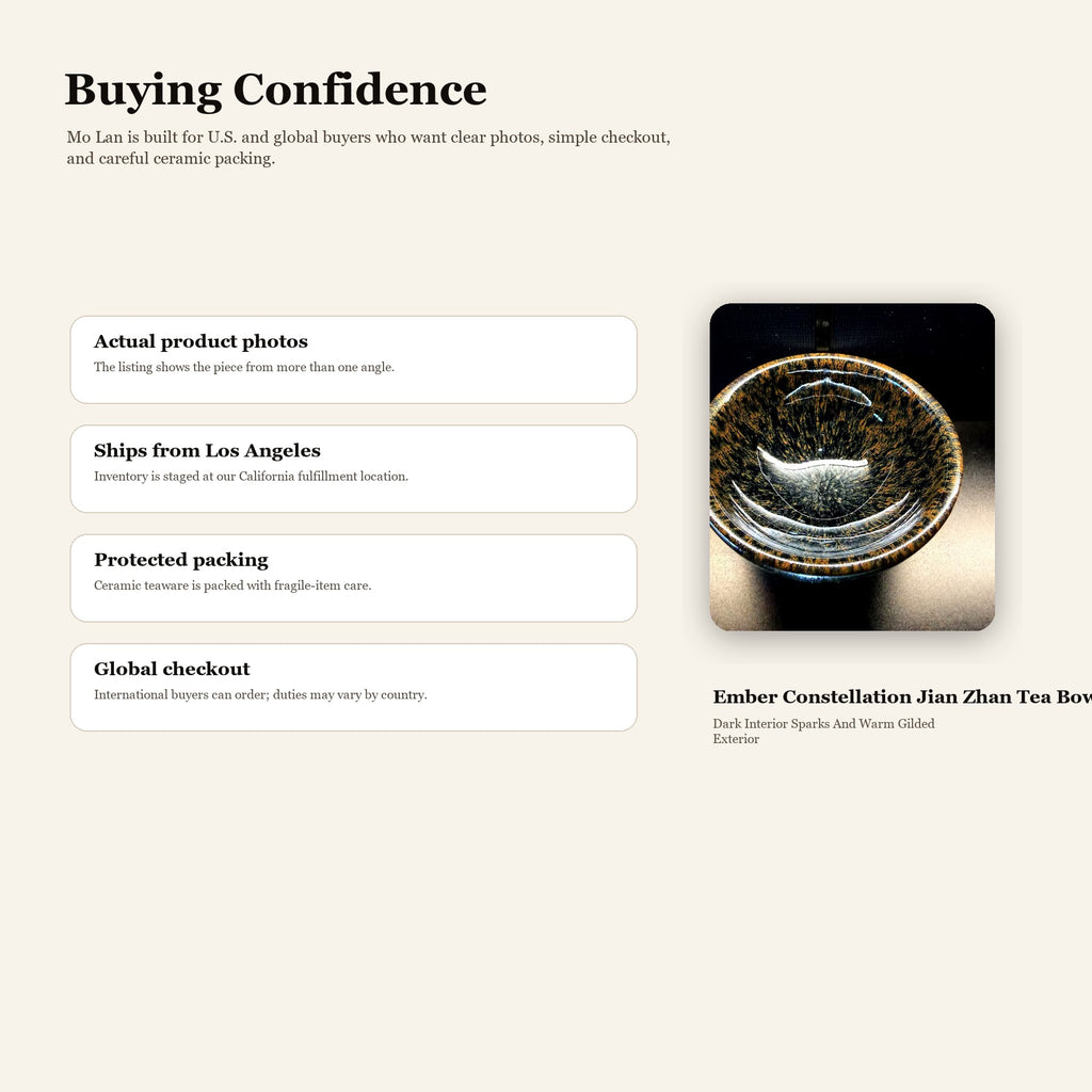 Ember Constellation Jian Zhan Tea Bowl - buying confidence