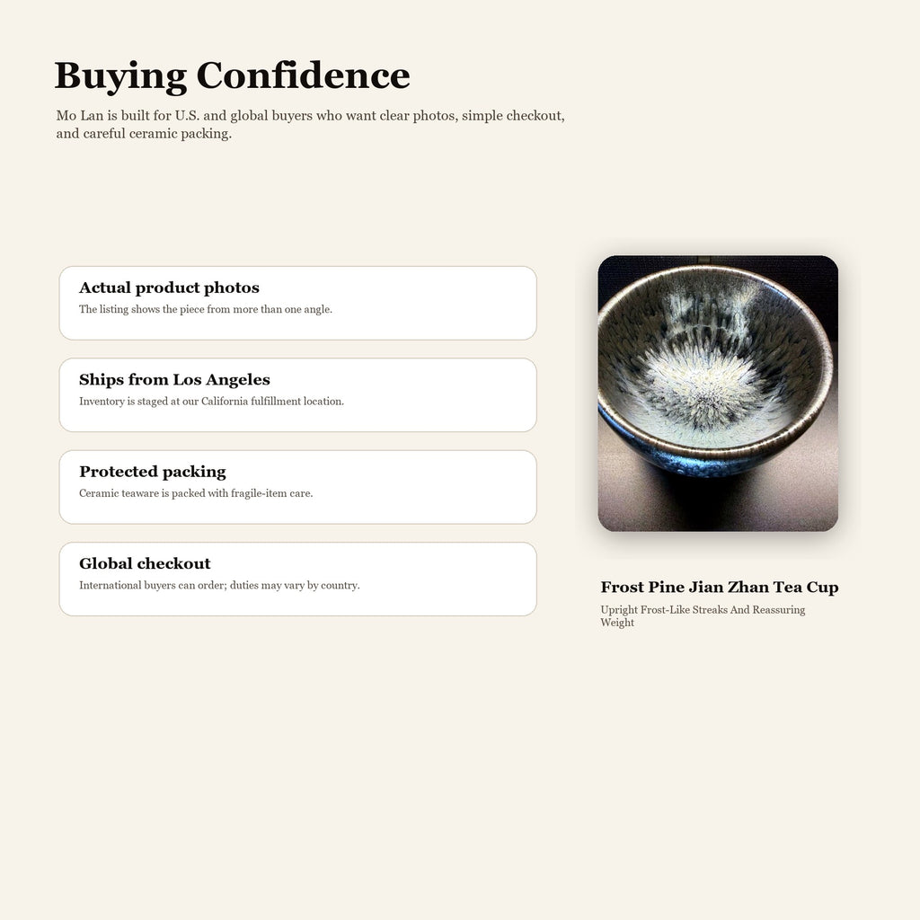 Frost Pine Jian Zhan Tea Cup - buying confidence