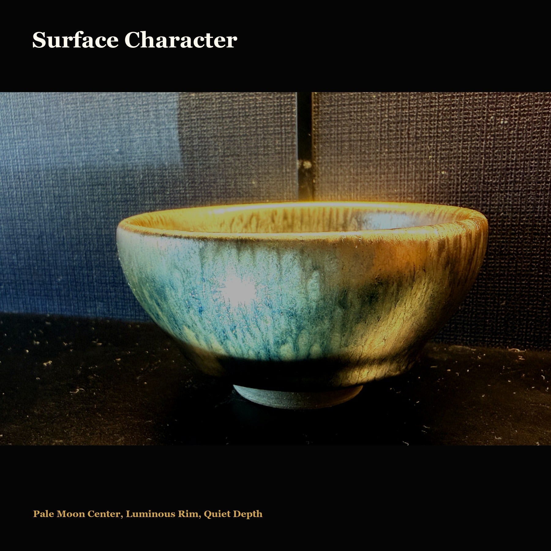 Moonlit Halo Jian Zhan Tea Bowl - surface character