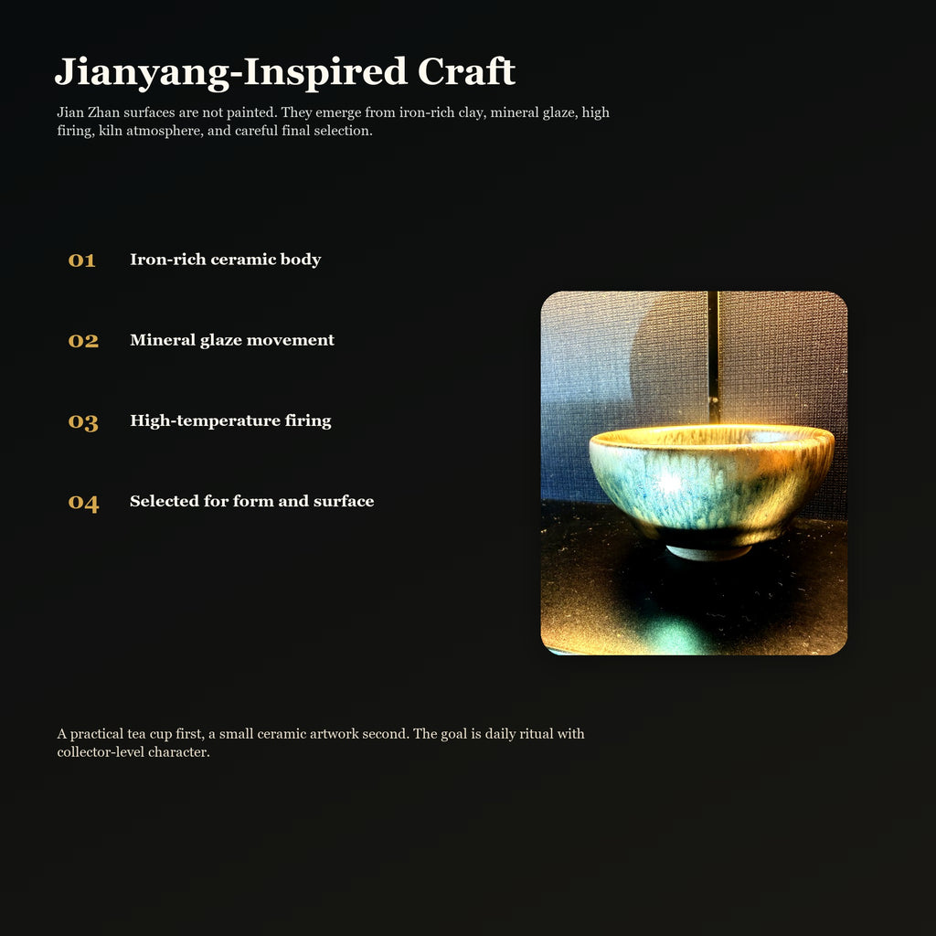 Moonlit Halo Jian Zhan Tea Bowl - craft process