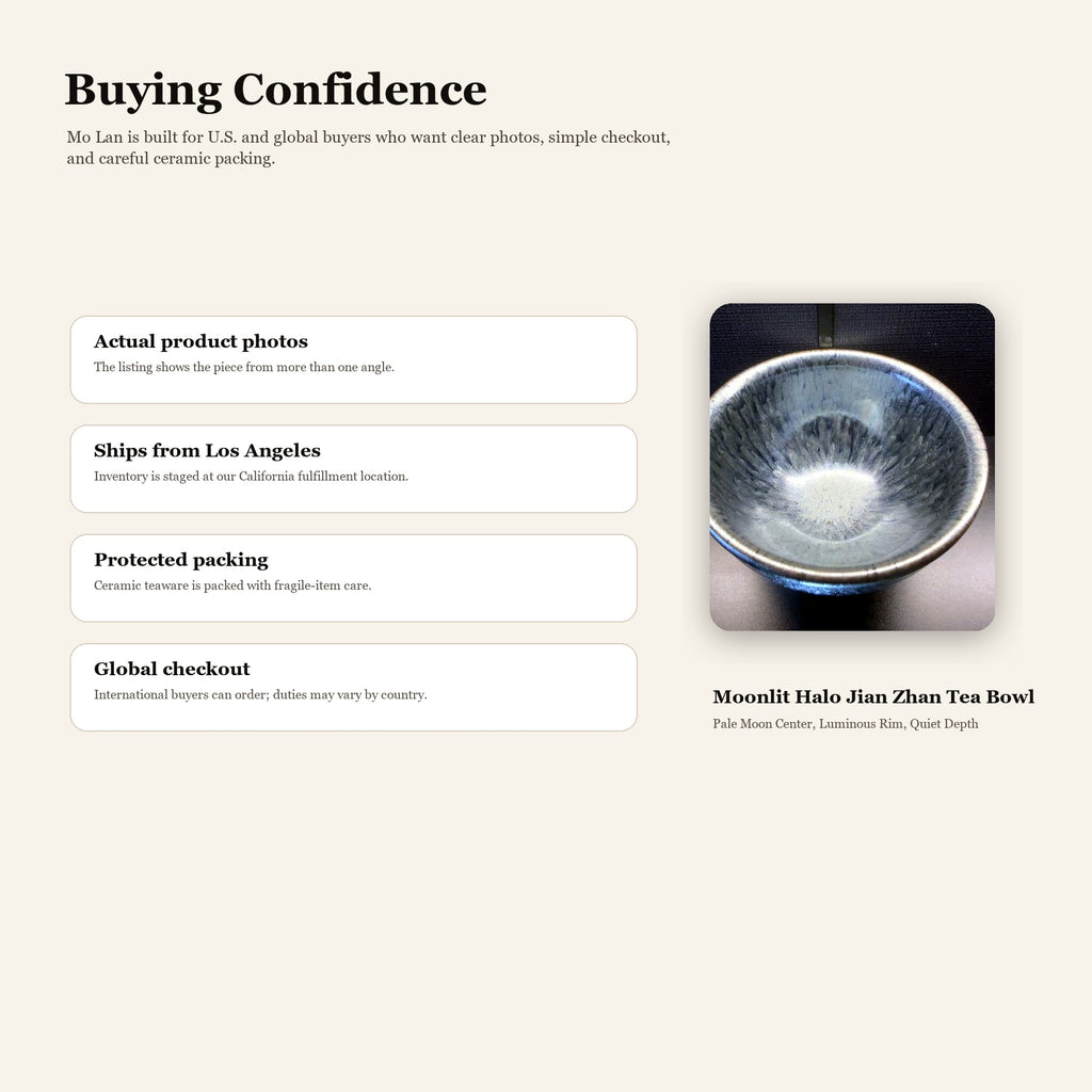 Moonlit Halo Jian Zhan Tea Bowl - buying confidence