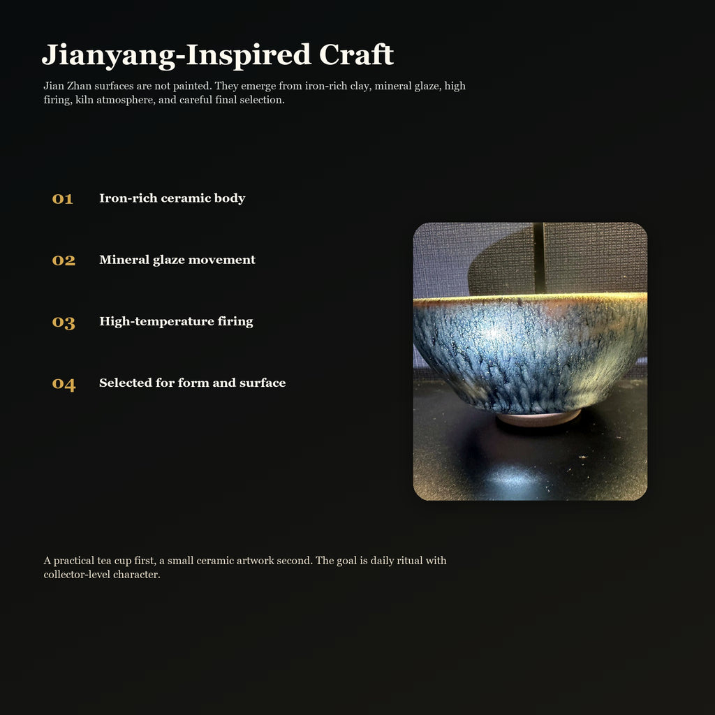 Silver Veil Thin-Wall Jian Zhan Bowl - craft process