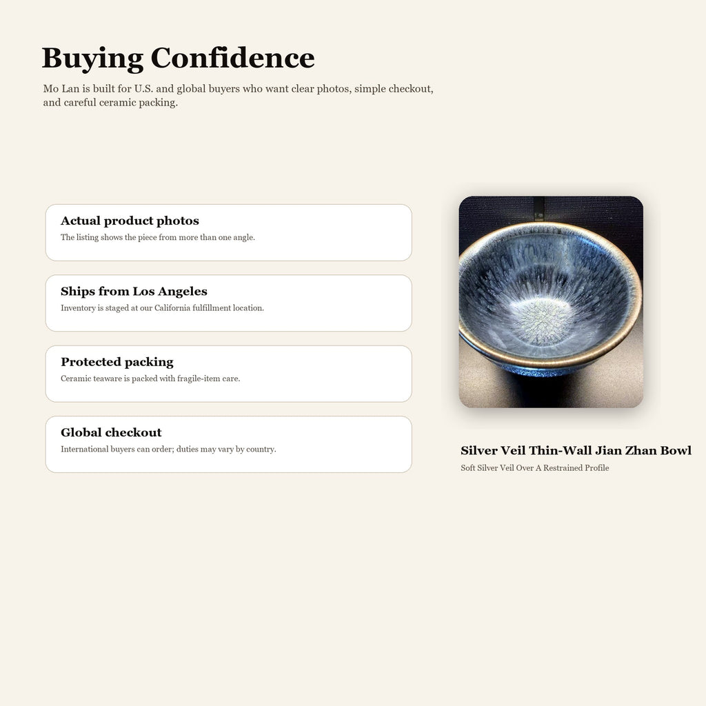 Silver Veil Thin-Wall Jian Zhan Bowl - buying confidence