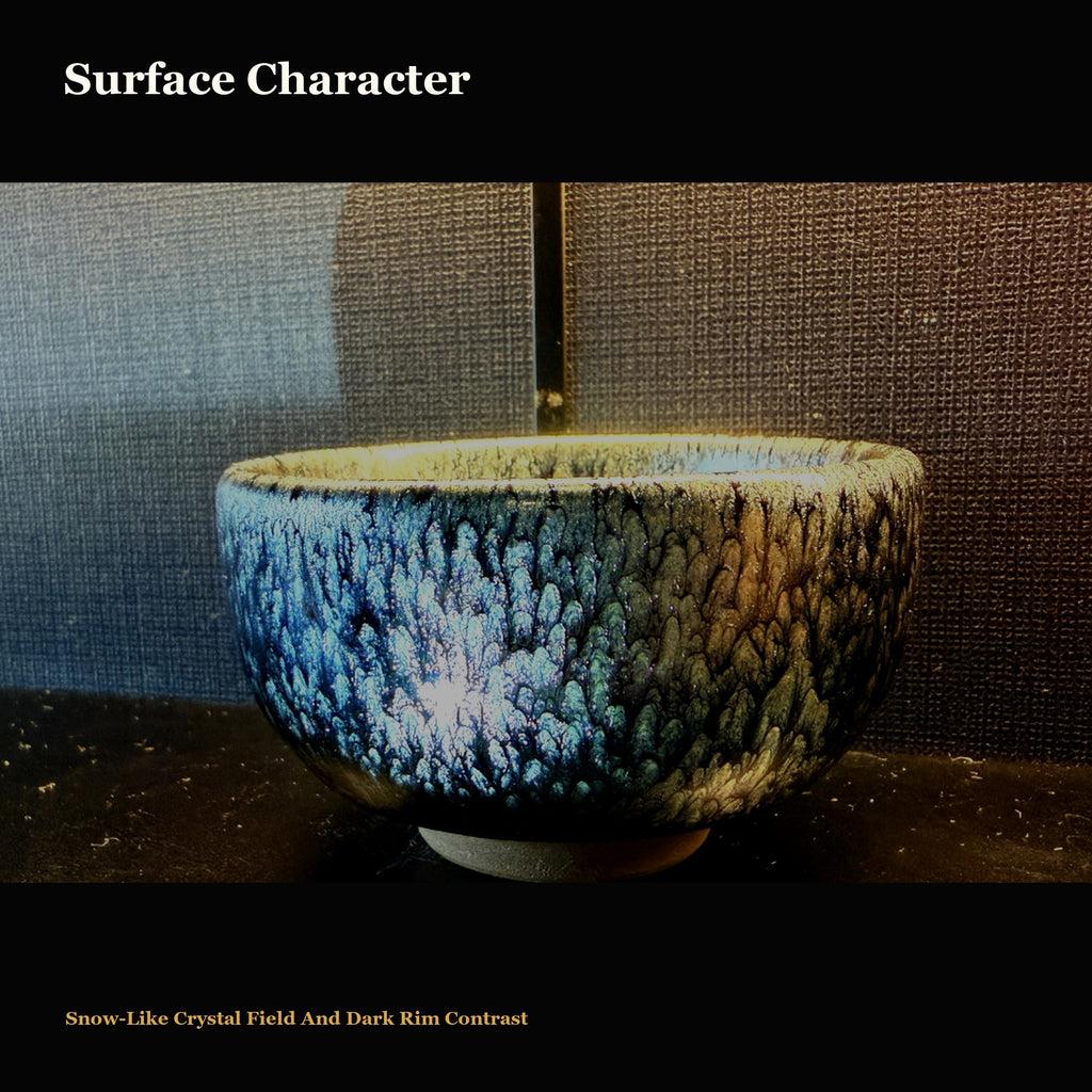Snowfall Pool Jian Zhan Tea Cup - surface character
